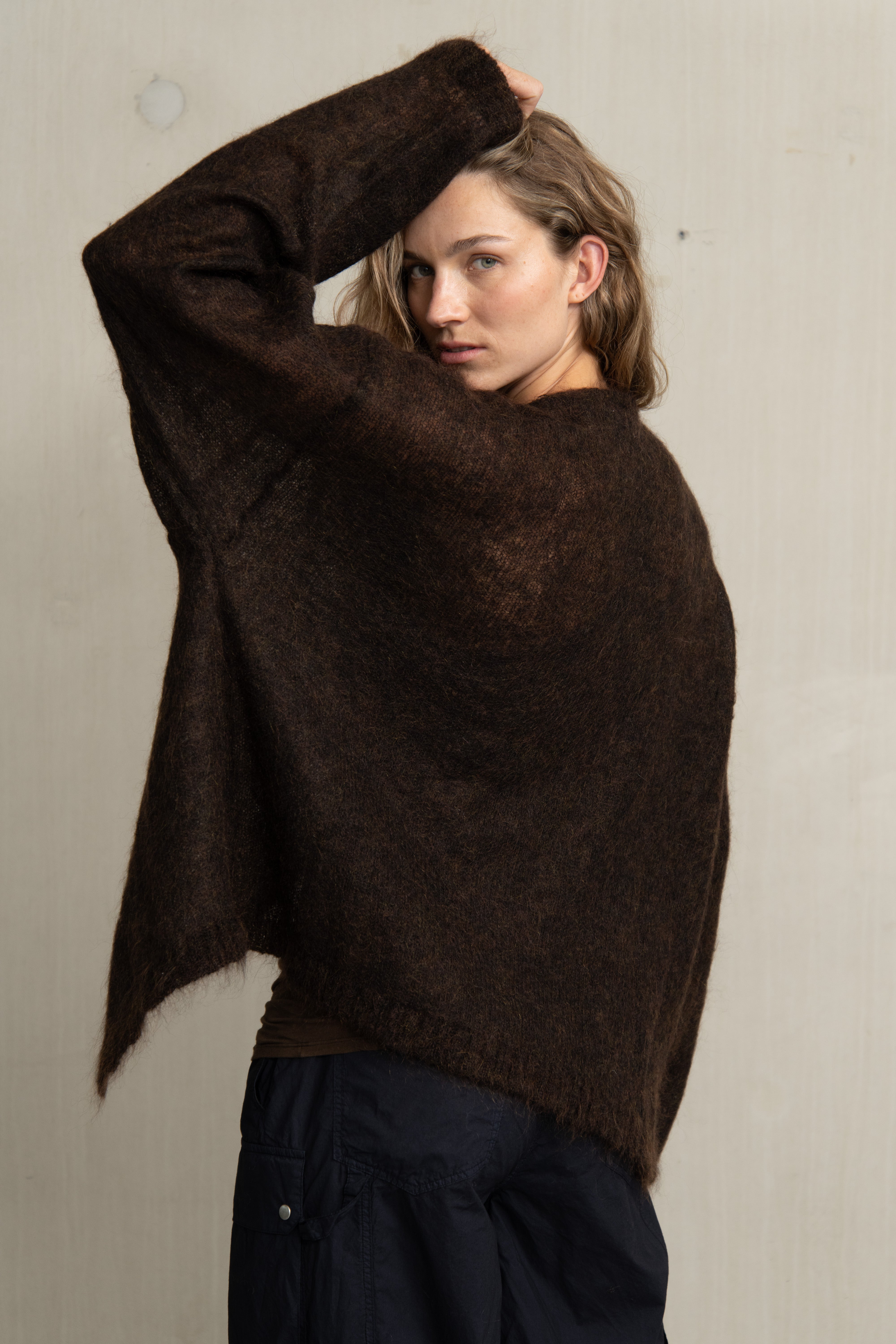 MAYA KNIT BROWN MIX