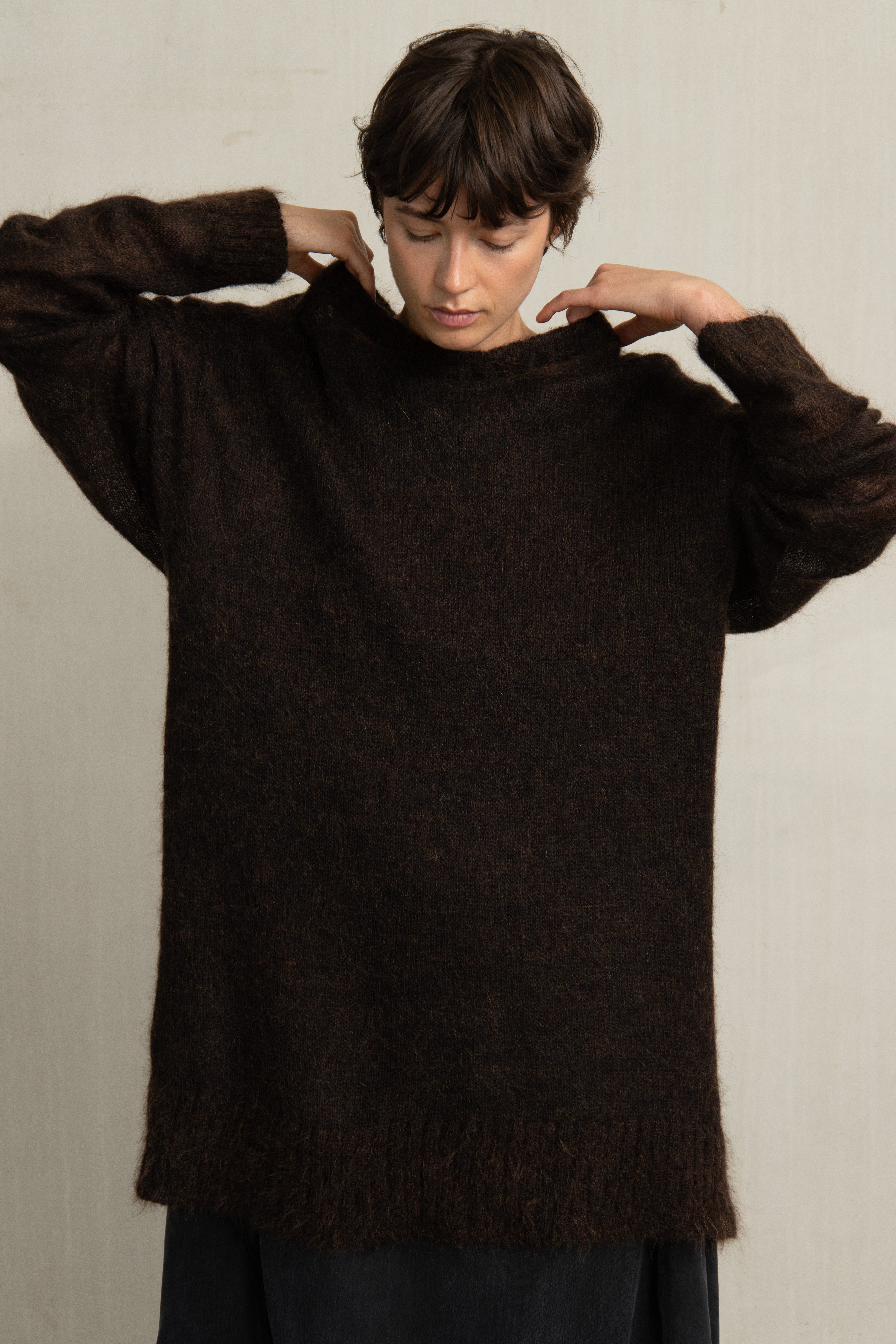 MIEK KNIT BROWN MIX