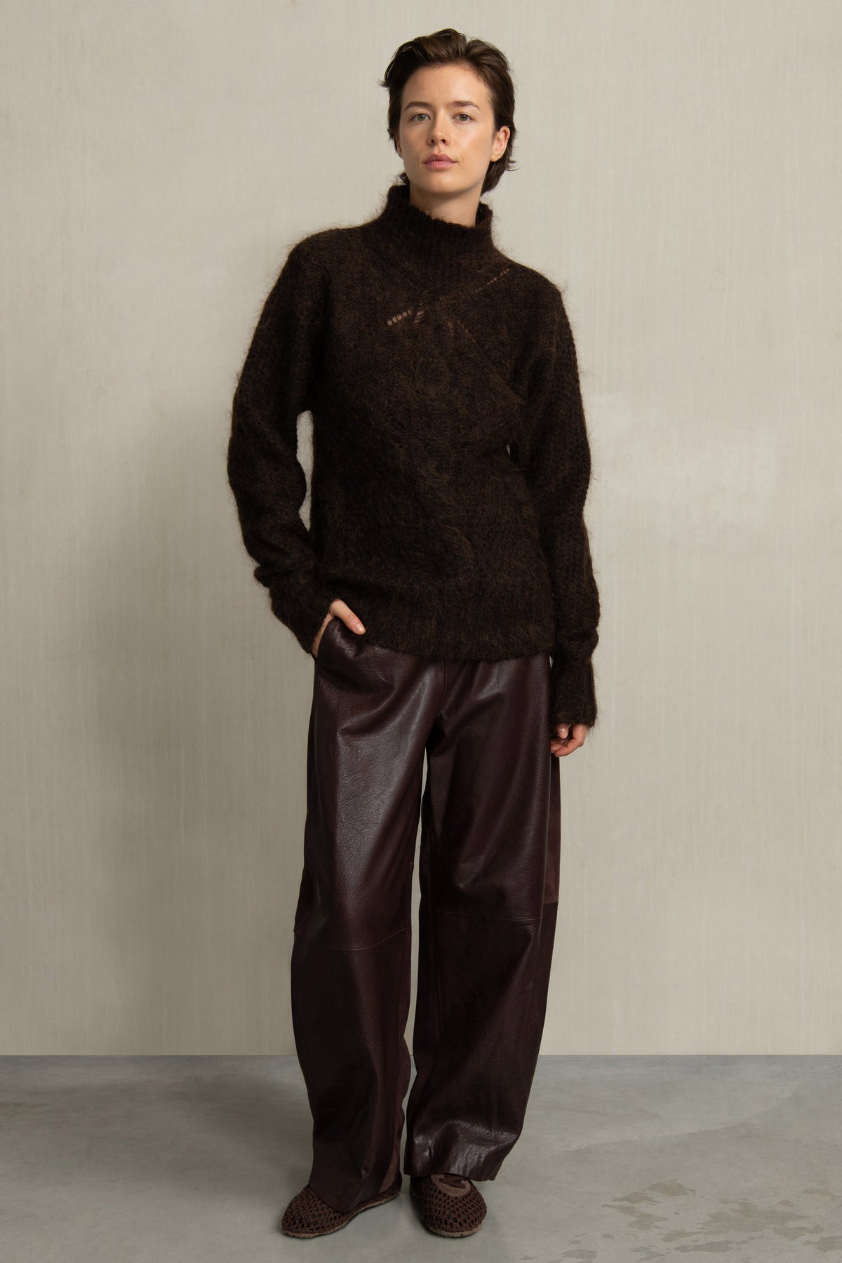 MINKA KNIT BROWN MIX