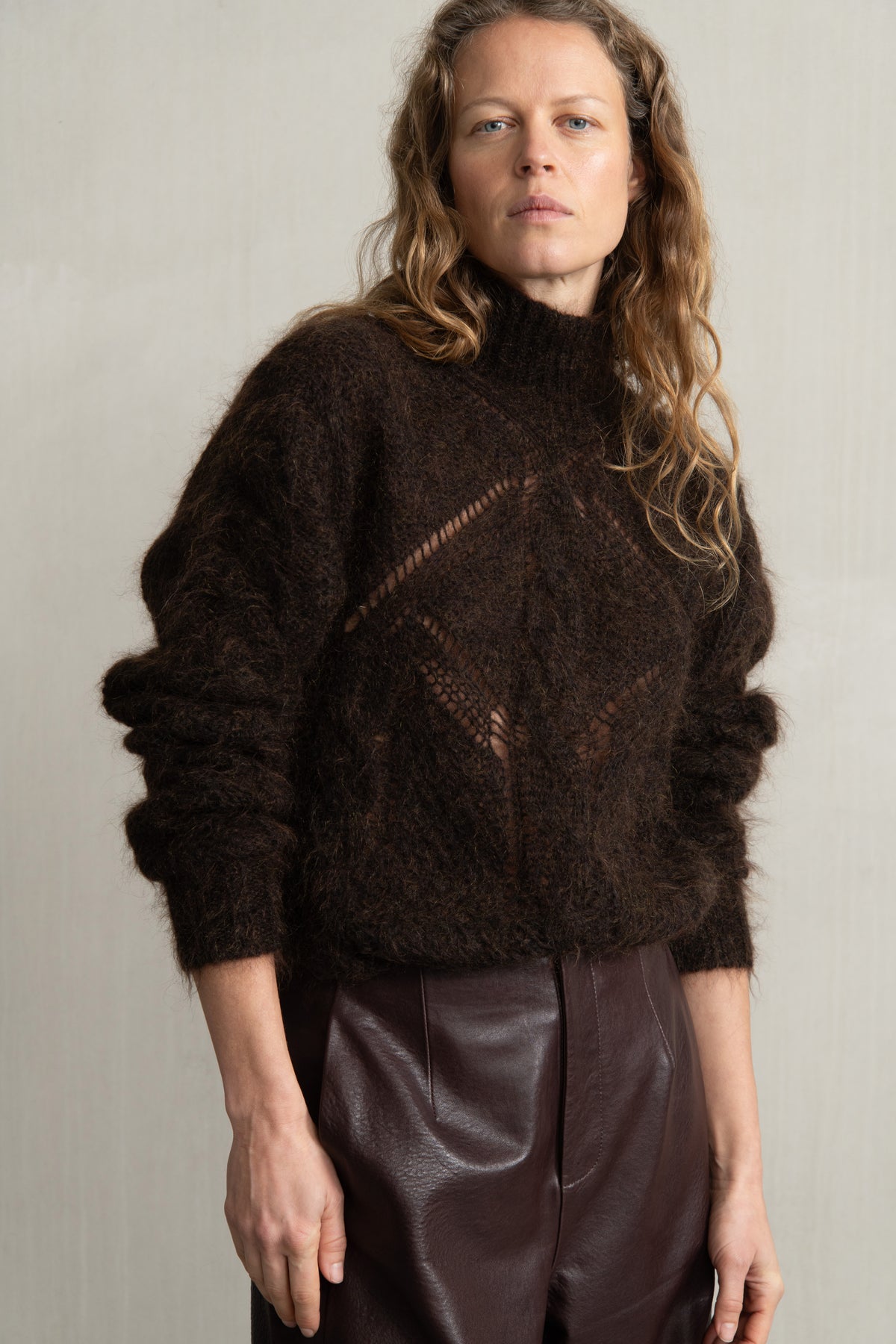 MINKA KNIT BROWN MIX