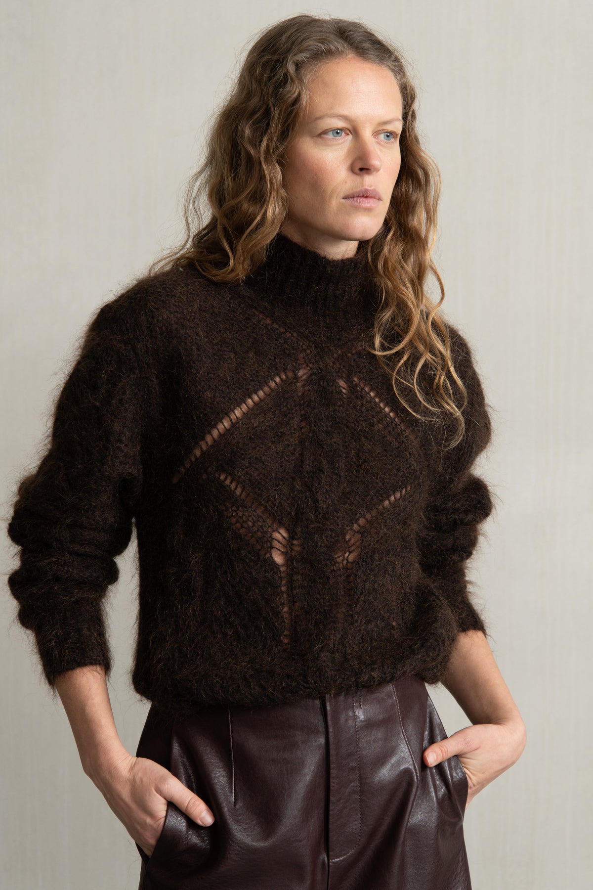 MINKA KNIT BROWN MIX