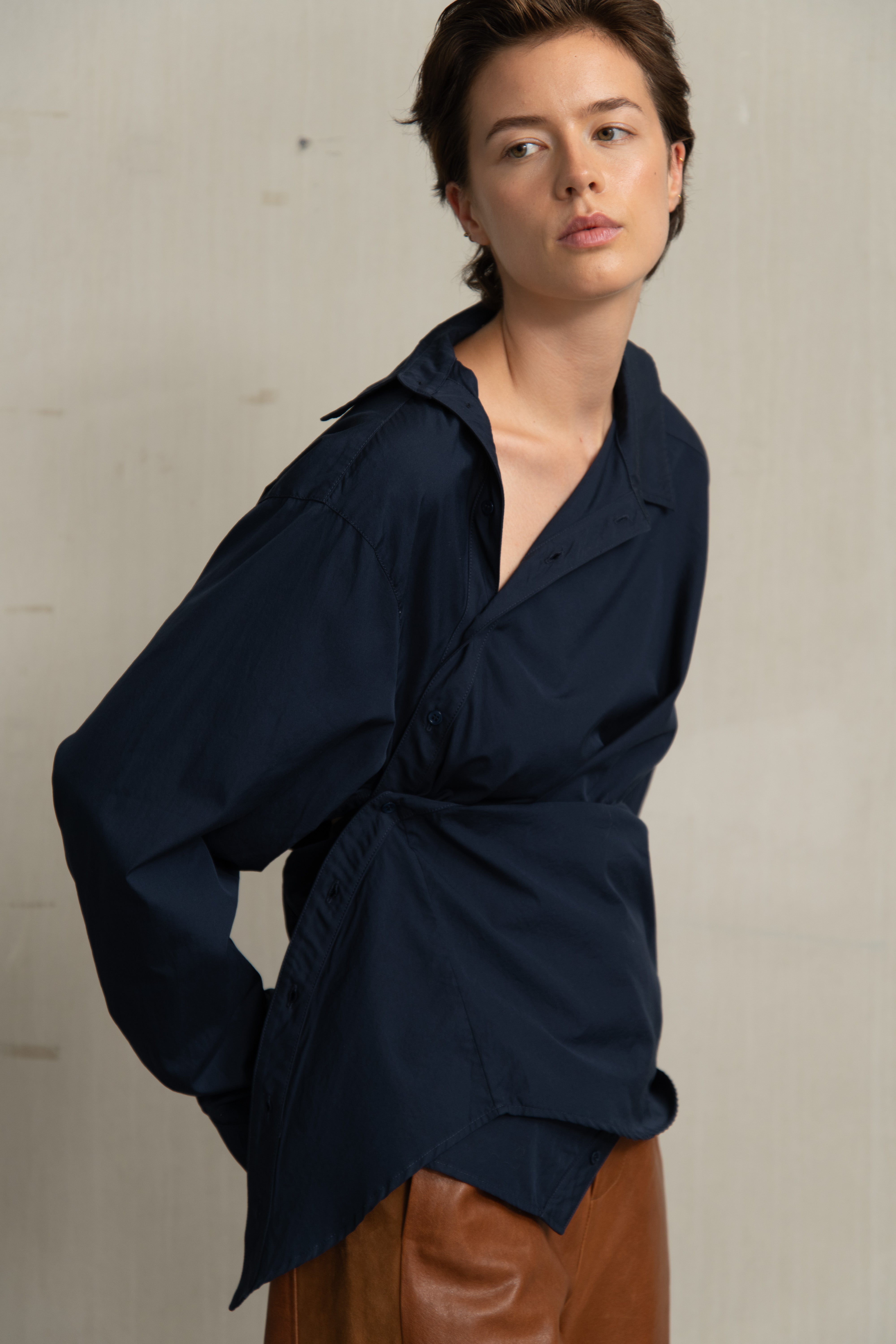 PAPI BLOUSE NAVY - HUMANOID