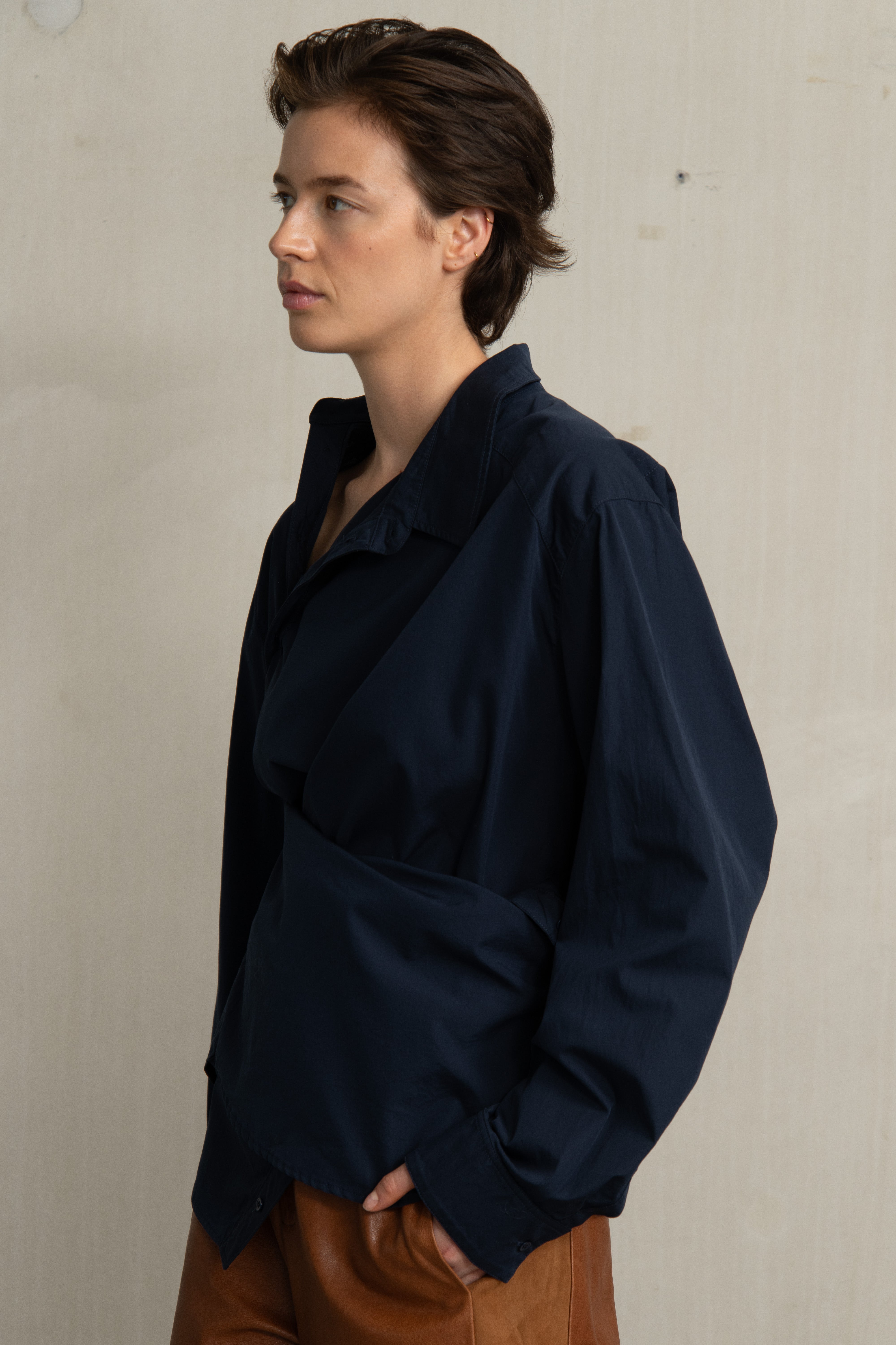 PAPI BLOUSE NAVY - HUMANOID
