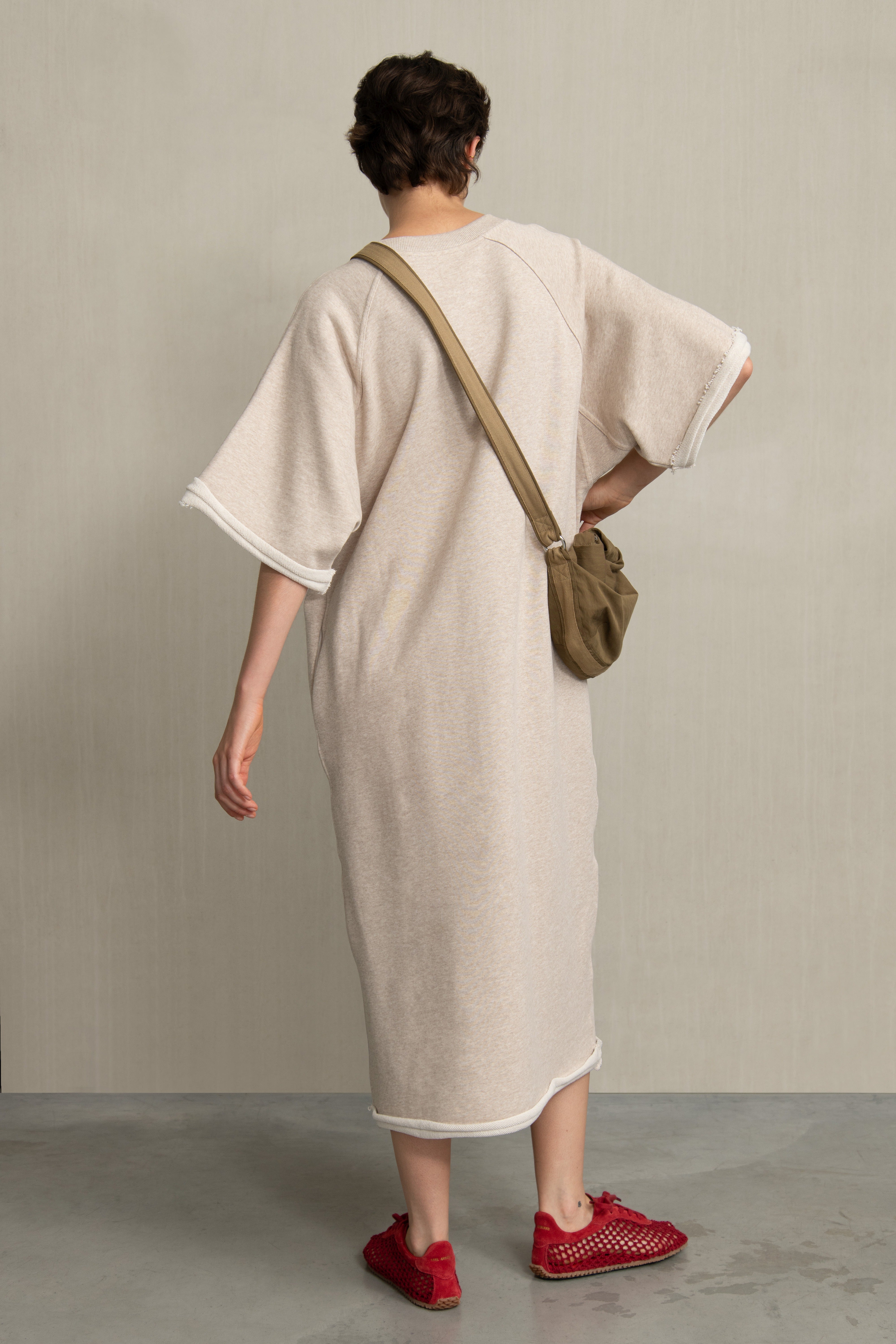 SACHA DRESS BEIGE MELANGE - HUMANOID