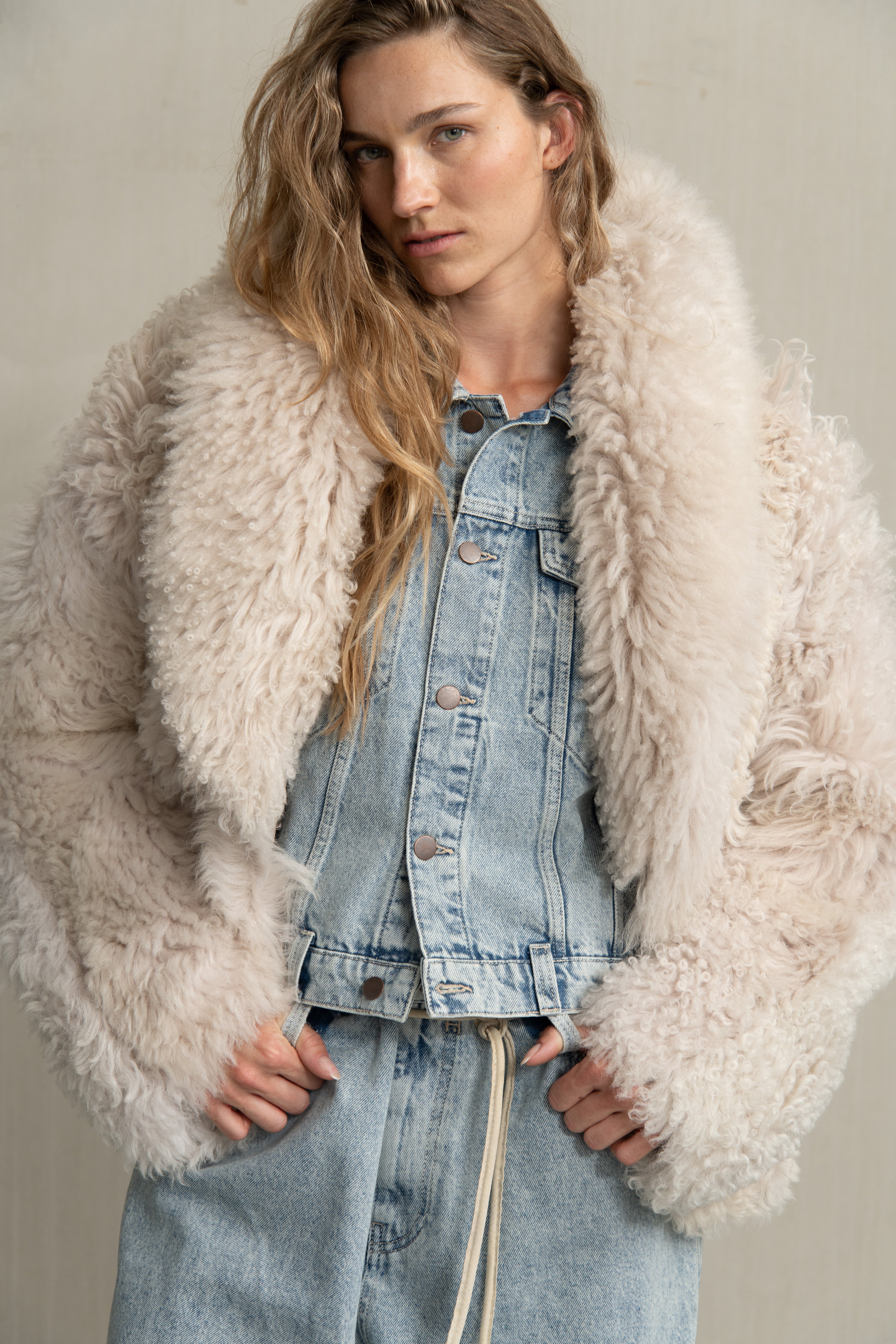 SAVA SHEARLING OFF WHITE