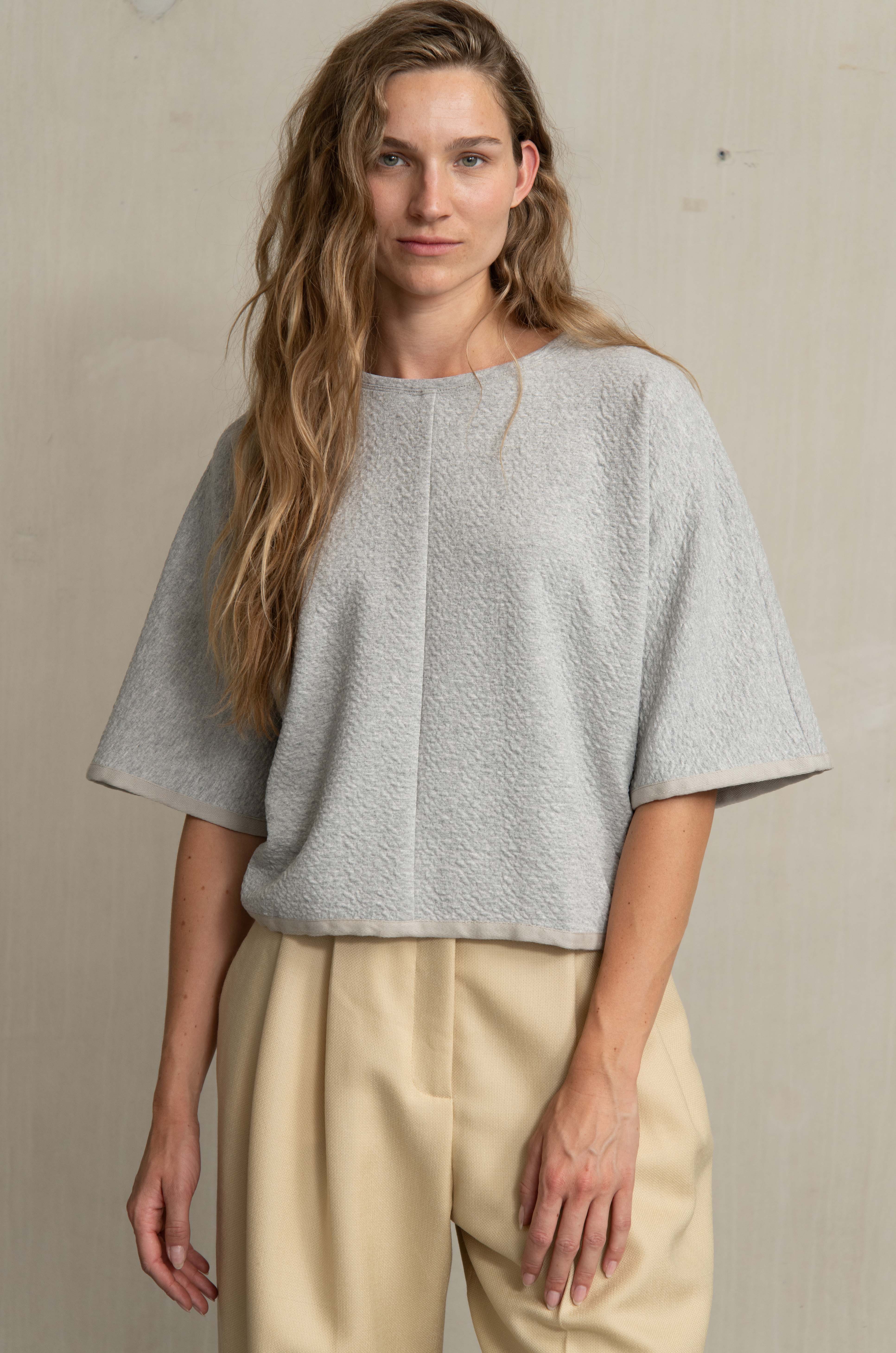 TIBO TOP GREY MELANGE