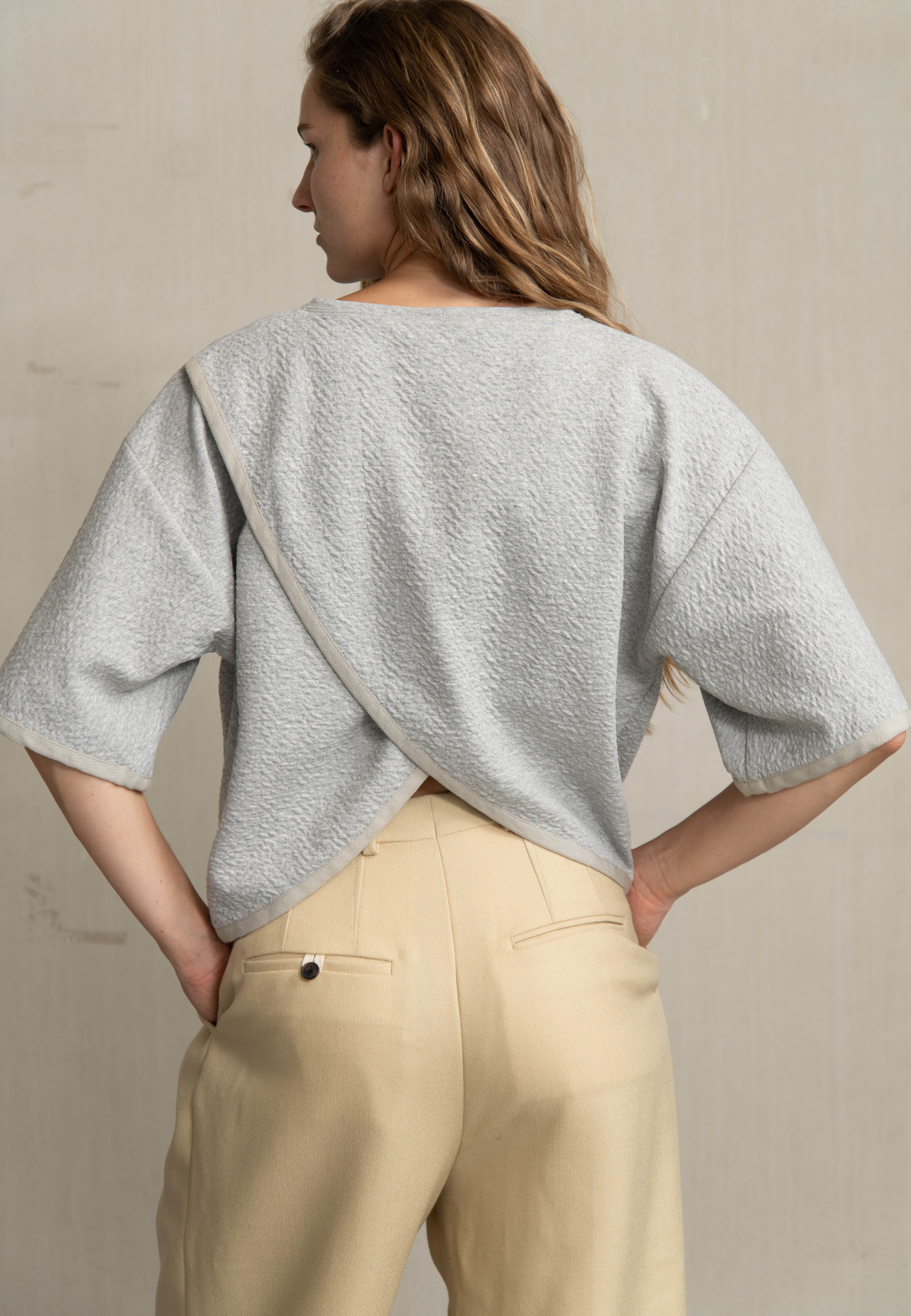 TIBO TOP GREY MELANGE