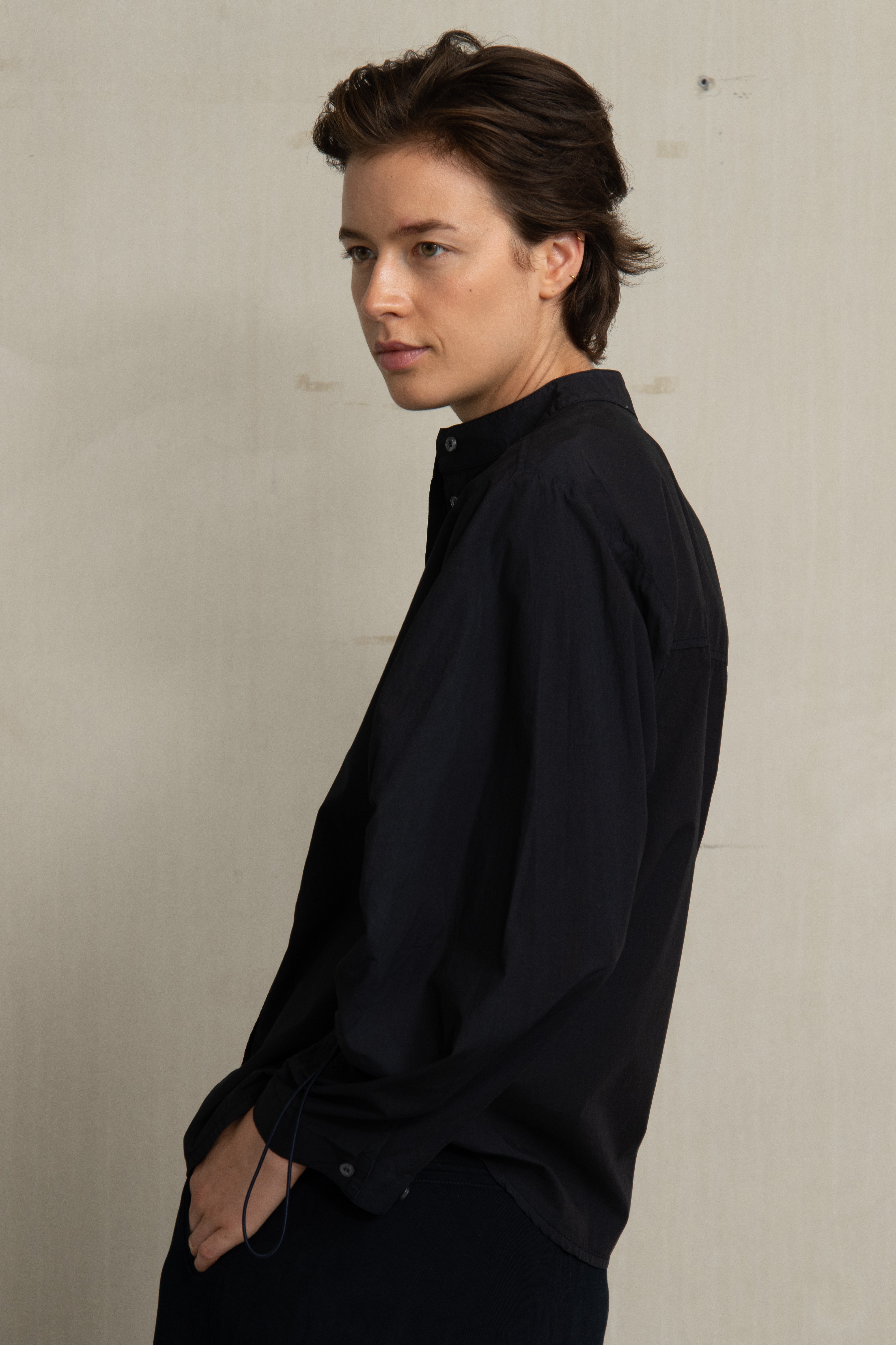 WICKY BLOUSE NAVY - HUMANOID
