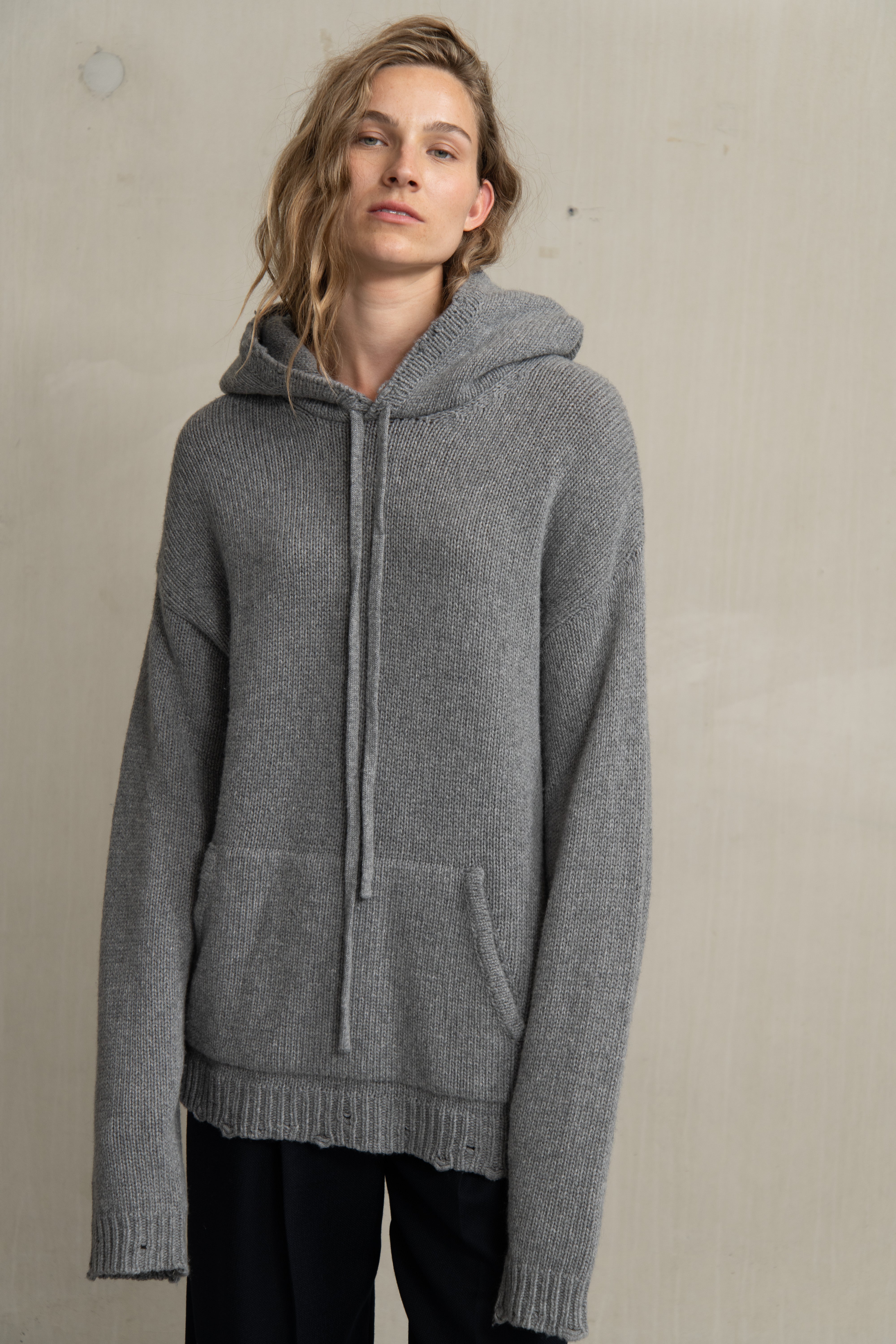 WILLY KNIT GREY MELANGE - HUMANOID