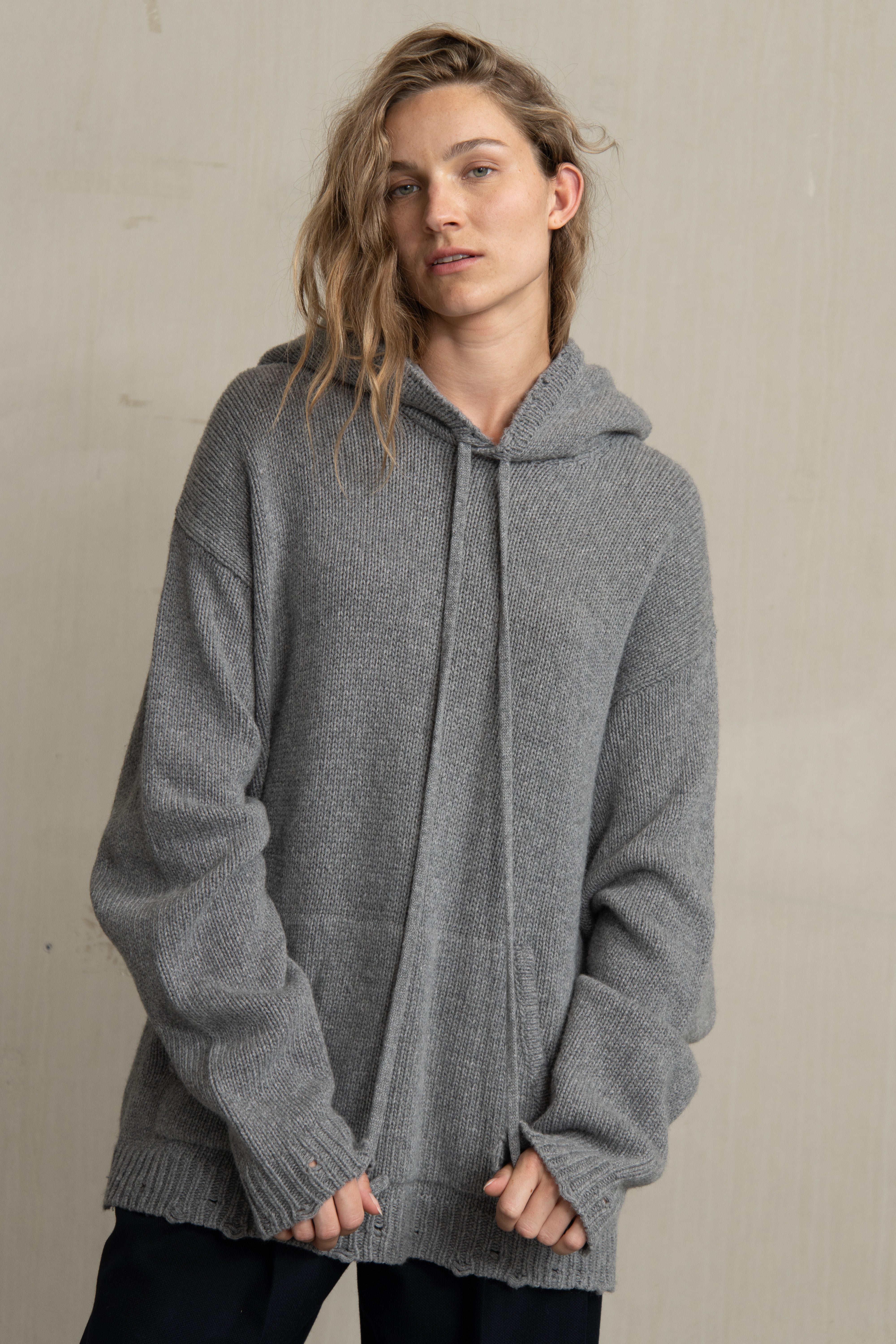 WILLY KNIT GREY MELANGE - HUMANOID
